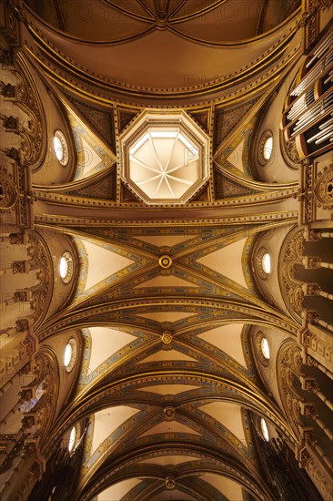 Montserrat Monastery cathedral, church near Barcelona, Catalonia, Spain, Europe