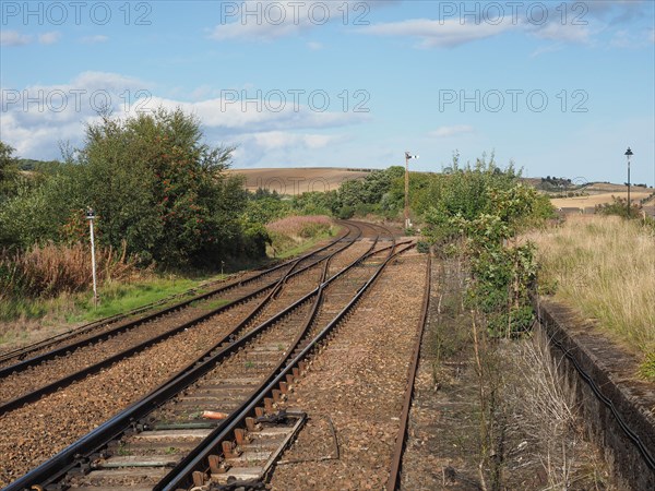 Railway tracks perspective