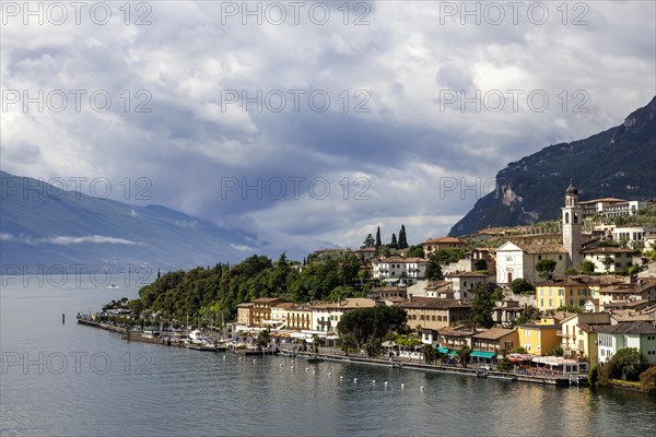 View of the village, Limone sul Garda, Lake Garda, Lombardy, Italy, Europe