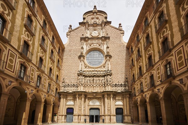 Montserrat Monastery cathedral, church near Barcelona, Catalonia, Spain, Europe