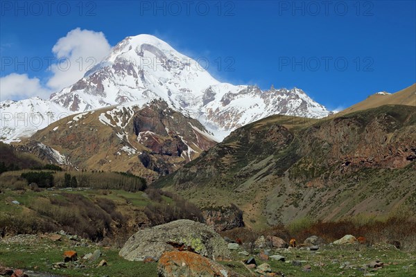 Kazbek Volcano, Stepantsminda, Georgia, Asia