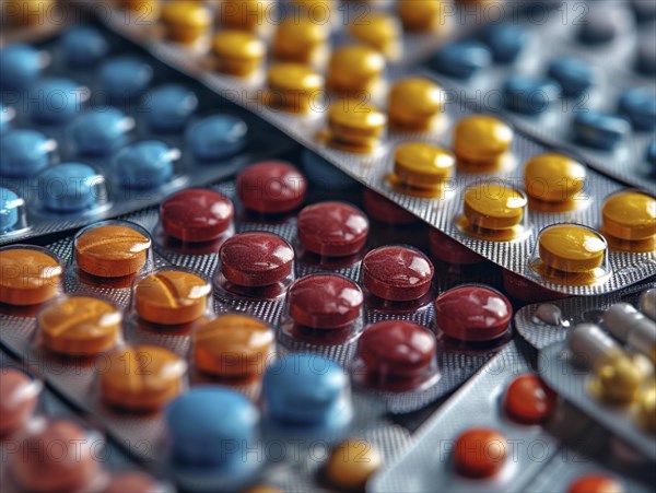 Production of pills and medicines, drug abuse, AI generated