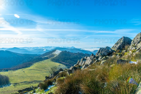 Top of Mount Adarra, municipality of Urnieta in Gipuzkoa. Basque Country