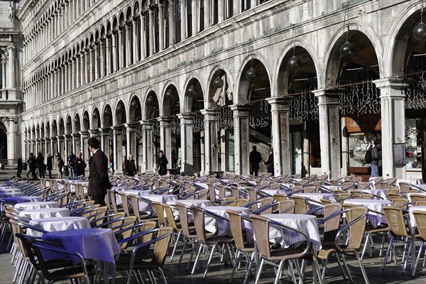 Restaurant on St Mark's Square, San Marco, Venice, Venice, Italy, Europe