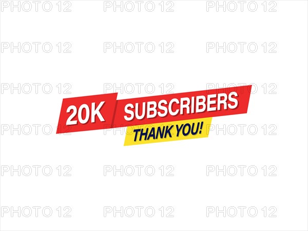 20k Subscribers Thank You Vector Transparent