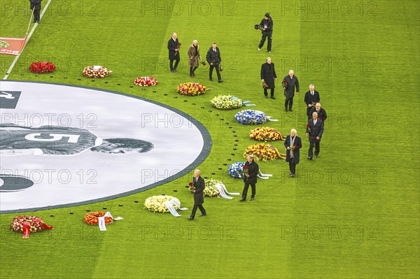 Former national football players bid farewell to Franz Beckenbauer, FC Bayern Munich funeral service for Franz Beckenbauer, Allianz Arena, Froettmaning, Munich, Upper Bavaria, Bavaria