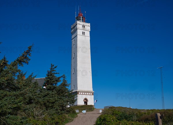 The Blavand lighthouse, West Jutland, Denmark, Europe
