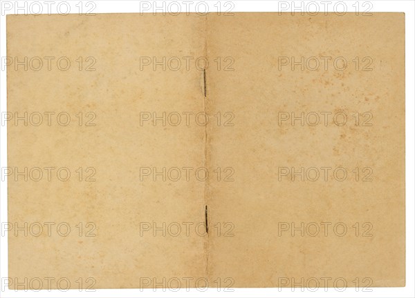 Blank booklet cover isolated over white
