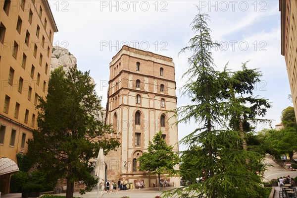 Montserrat Monastery cathedral, church near Barcelona, Catalonia, Spain, Europe