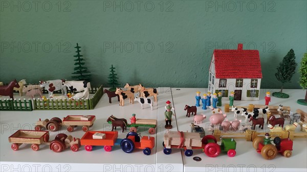 Farmer's protest for children, toys, wood