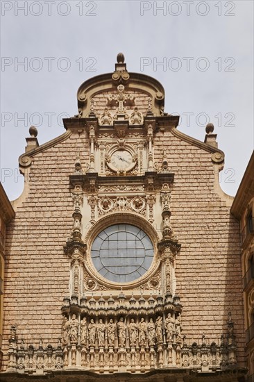 Montserrat Monastery cathedral, church near Barcelona, Catalonia, Spain, Europe