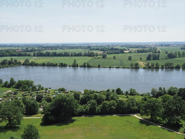 View of river Danube in Donaustauf, Germany, Europe