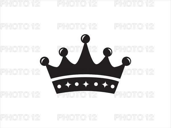 A black crown icon representing royalty or authority, isolated on white
