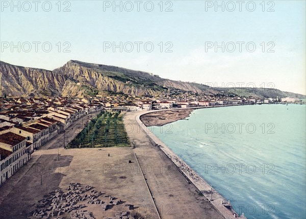 Zakynthos, Zakinthos or Zante, an island in the Ionian Sea, Greece, 1890, Historic, digitally restored reproduction from a 19th century original Zakynthos, Zakinthos or Zante, an island in the Ionian Sea, Greece, Historic, digitally restored reproduction from a 19th century original, Europe