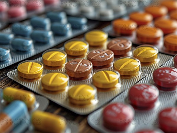 Production of pills and medicines, drug abuse, AI generated