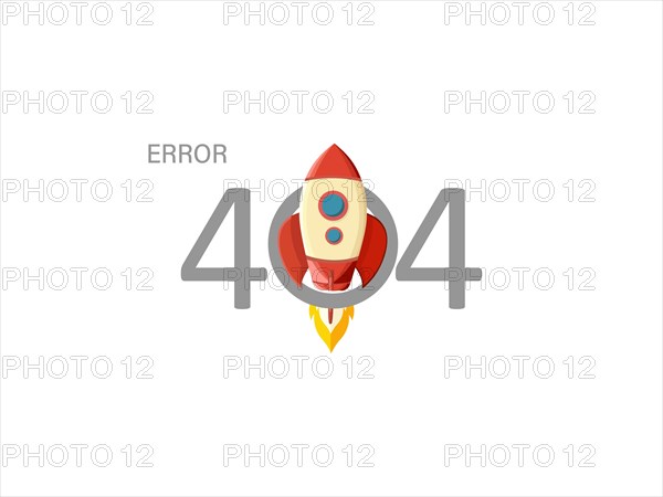 Cartoon rocket with a '404 Error' message symbolizing a webpage not found