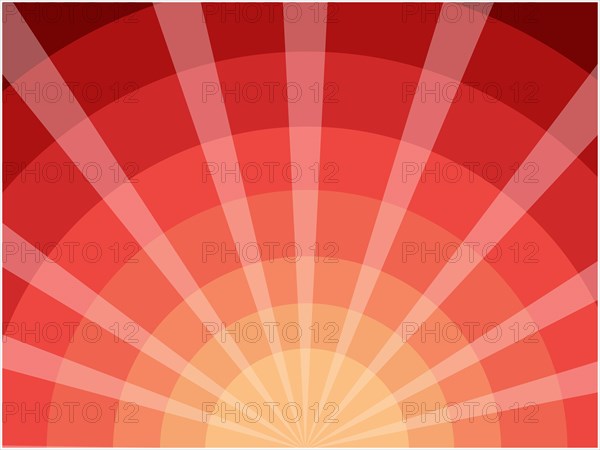 Warm radiant gradient resembling a sunrise with smooth transition of red shades