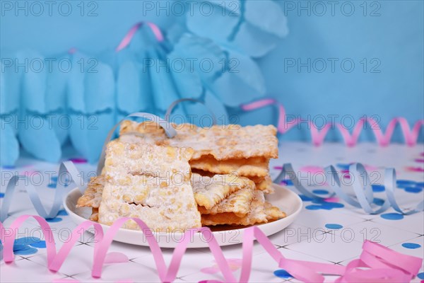 Italian dessert snack for carnival season called 'Galani', ' Chiacchiere' or 'Crostoli' depending on region. Also known as Angel Wings pastry