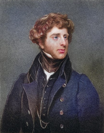 George James Agar Ellis Baron Dover 1797 to 1833 English man of letters, scholar, Historical, digitally restored reproduction from a 19th century original, Record date not stated