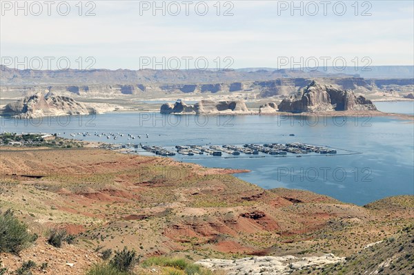 View over Lake Powell, Arizona, USA, North America