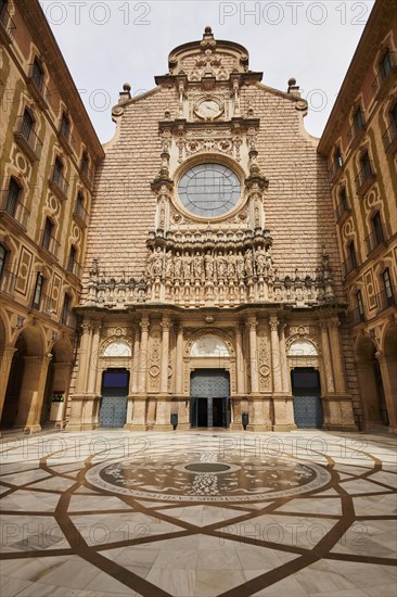 Montserrat Monastery cathedral, church near Barcelona, Catalonia, Spain, Europe