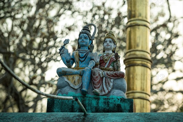 Hindu deities Shiva and Parvati, Andhra Pradesh, India, Asia