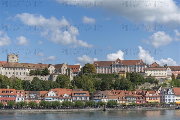 Meersburg on Lake Constance, townscape, residential castle, new castle, lakeside promenade, Baden-Württemberg, Germany, Europe