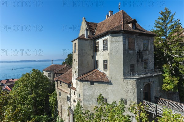 Meersburg on Lake Constance, Old Castle, residential castle, Baden-Württemberg, Germany, Europe