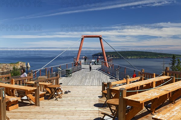 Architecture, observation platform, Perce, Gaspesie, Province of Quebec, Canada, North America