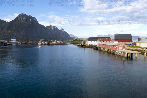Harbour at Svolvaer, Lofoten Islands, Nordland, Norway, Europe