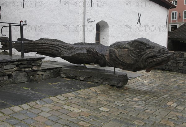 Historic Hanseatic League wooden buildings Bryggen area, Bergen, Norway UNESCO World Cultural Heritage site