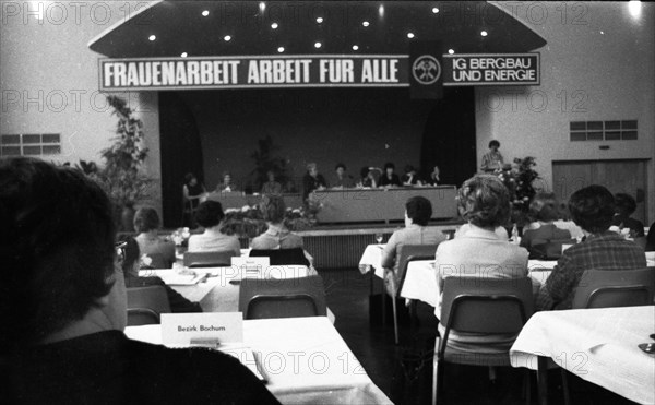 DEU, Germany, Dortmund: Personalities from politics, business and culture from the years 1965-71. Ruhr area. Trade union IGBE. Congress Women's Labour. ca. 1965, Europe
