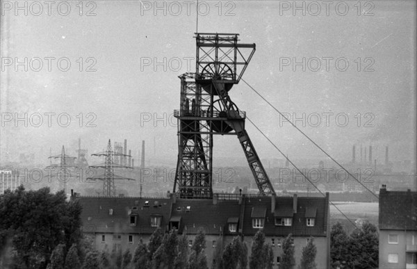 DEU, Germany, Dortmund: Personalities from politics, economy and culture from the years 1965-71. Ruhr area. Industrial landscape of the Ruhr district ca. 1965, Europe