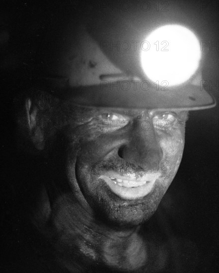 DEU, Germany, Dortmund: Personalities from politics, business and culture from the years 1965-71. Mining. Underground ca. 1965, Europe