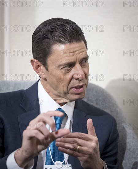 Scott C. Nuttall, CEO KKR, Kohlberg Kravis Roberts & Co, pictured during the World Economic Forum in Davos