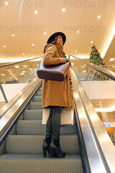 Symbolic image: Elegant young woman enjoys shopping