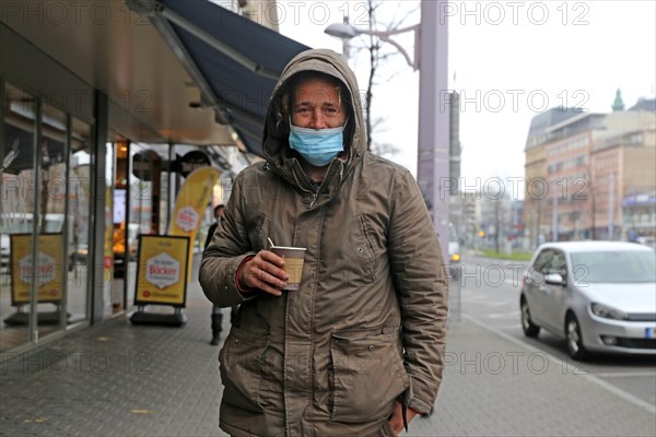 Mannheim, December 2020: Homeless in times of corona. The coronavirus pandemic is exacerbating the situation of homeless people in the country