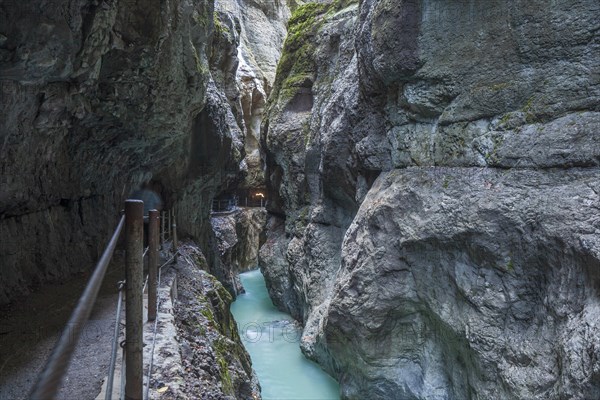 Partnachklamm Gorge, Garmisch-Partenkirchen, Upper Bavaria, Bavaria, Germany, Europe