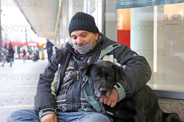 Mannheim, December 2020: Homeless in times of corona. The coronavirus pandemic is exacerbating the situation of homeless people in the country