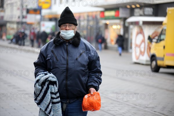 Mannheim, December 2020: Homeless in times of corona. The coronavirus pandemic is exacerbating the situation of homeless people in the country