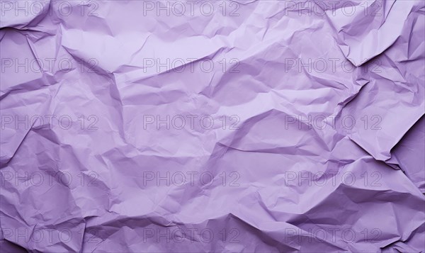 Purple creased crumpled paper background grunge texture backdrop AI generated