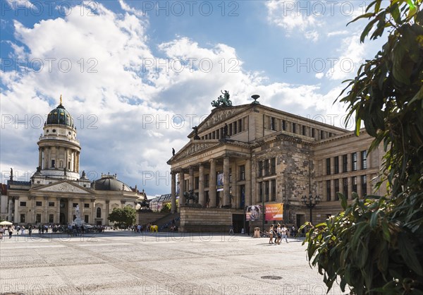 Gendarmenmarkt, German Cathedral, concert hall, centre, columns, building, church, dome, city centre, historic, history, cathedral, Christian, Berlin, Germany, Europe