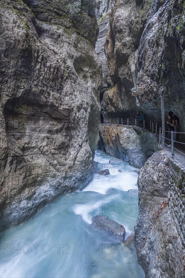 Partnachklamm Gorge, Garmisch-Partenkirchen, Upper Bavaria, Bavaria, Germany, Europe