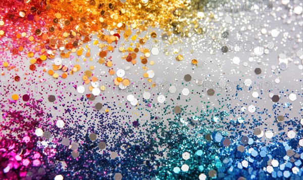 Colorful glitter background with bokeh defocused lights and shadow AI generated