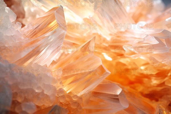 Close up of Calcite crystal. KI generiert, generiert AI generated