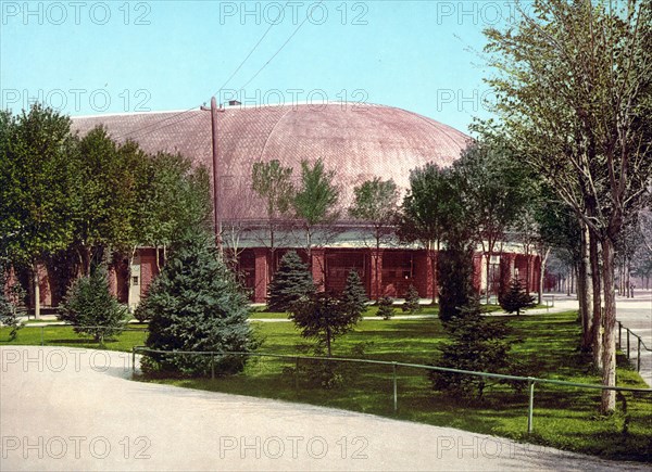 The Tabernacle, Salt Lake City, United States, 1890, Historic, digitally restored reproduction from a 19th century original The Tabernacle, United States, Historic, digitally restored reproduction from a 19th century original, North America