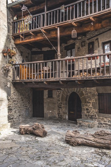 Rupit, one of the best known medieval towns in Catalonia in Spain