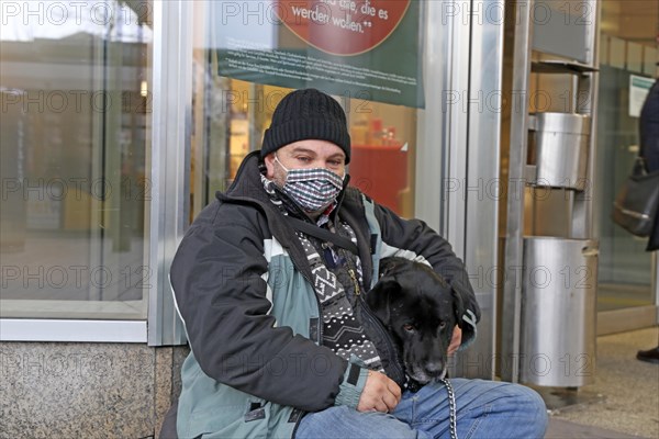 Mannheim, December 2020: Homeless in times of corona. The coronavirus pandemic is exacerbating the situation of homeless people in the country