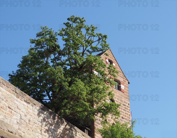 Nuernberger Burg castle in Nuernberg, Germany, Europe