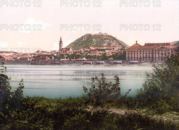 Hainburg an der Donau, Lower Austria, Austria, c. 1890, Historic, digitally restored reproduction from a 19th century original Hainburg an der Donau, Lower Austria, Austria, c. 1890, Historic, digitally restored reproduction from a 19th century original, Europe